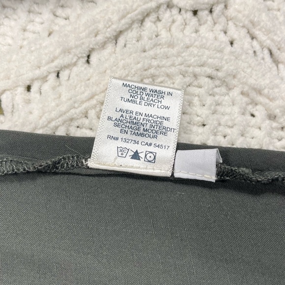 Cloth & Stone Anthropologie Bell Sleeve Lightweight Tie Front Green S - Picture 8 of 9